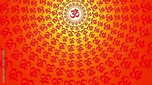 om hindu lord shiva sign animation