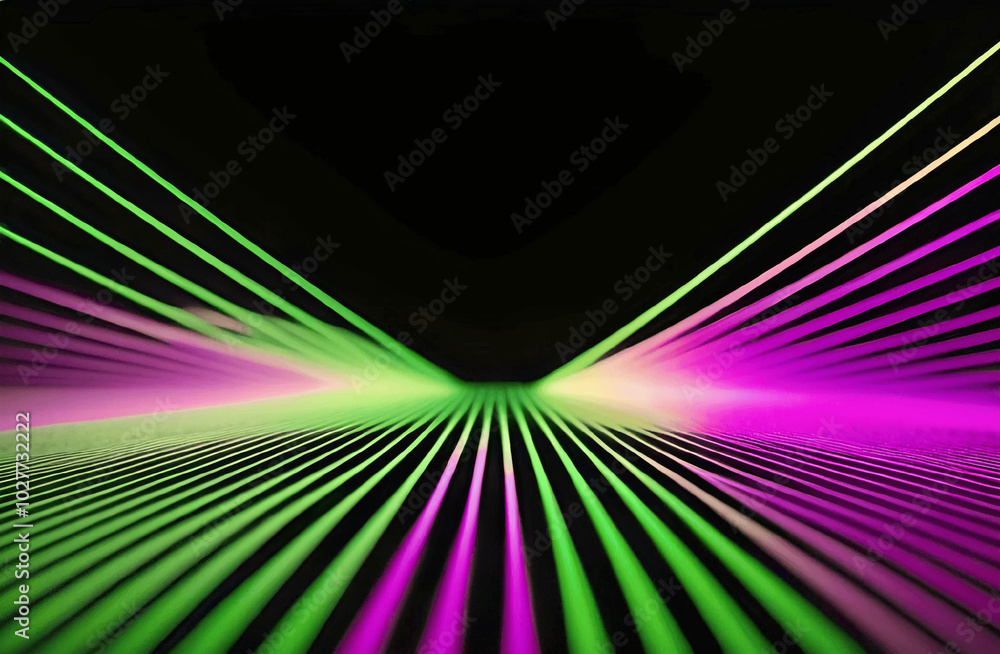 Flowing laser fluorescent beams Flowing laser fluorescent beams