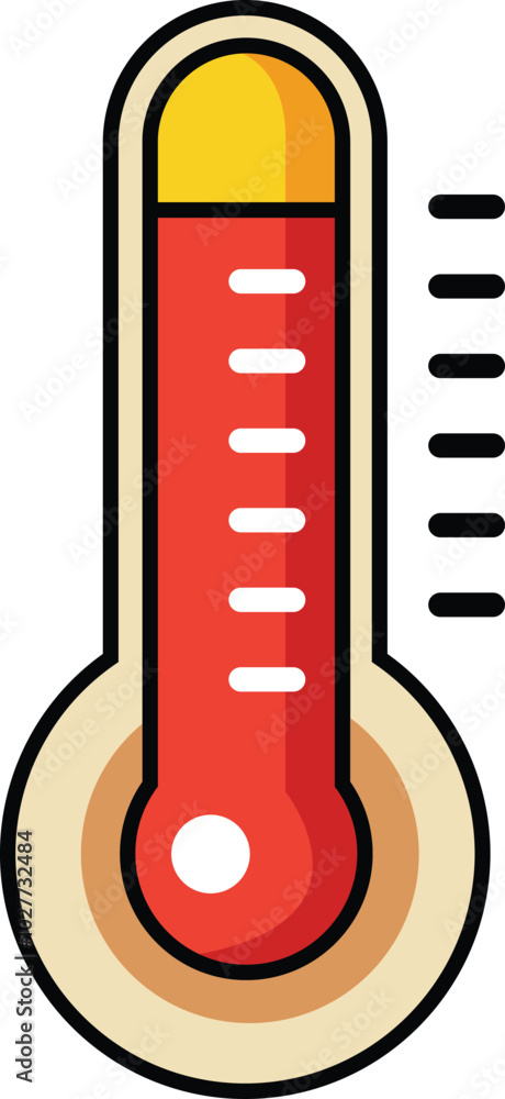Thermometer vector icon illustration. Thermometer vector icon illustration.