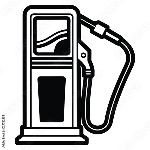 Fuel Pump vector silhouette.