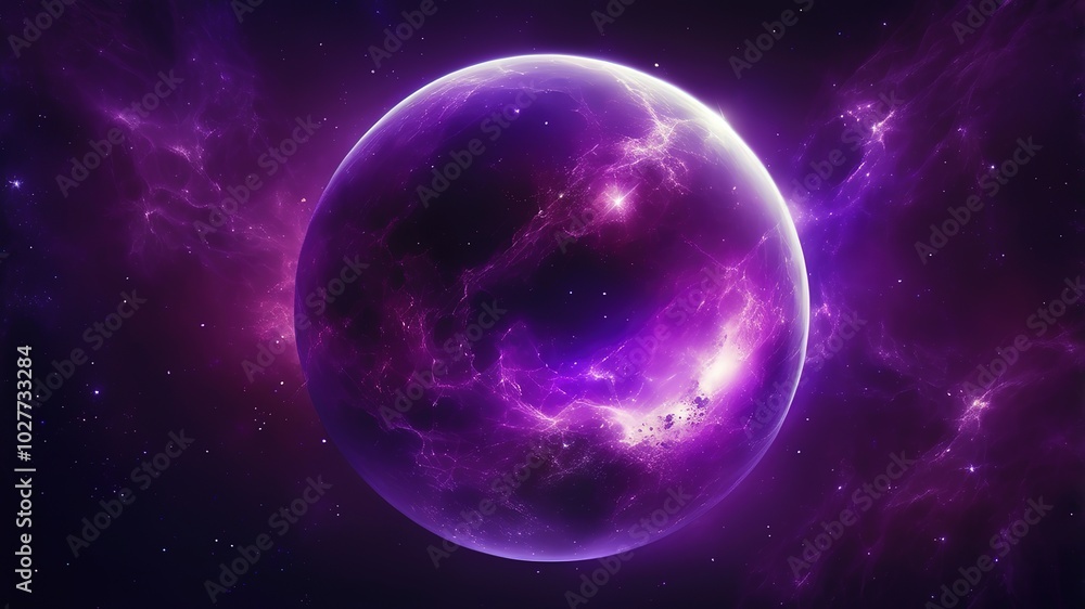 Purple background with nebula space and star Purple background with nebula space and star