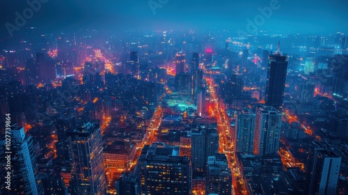 Wallpaper Mural Night Cityscape Torontodigital.ca