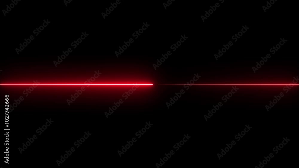 Glowing horizontal neon lines streaming across on the screen on black background Glowing horizontal neon lines streaming across on the screen on black background