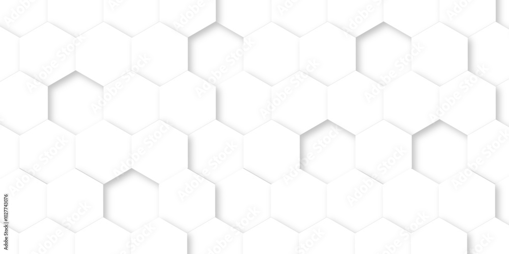 Abstract white background with hexagon and hexagonal background. Luxury white pattern with hexagons. abstract 3d hexagonal background with shadow. 3D futuristic abstract honeycomb mosaic background. Abstract white background with hexagon and hexagonal background. Luxury white pattern with hexagons. abstract 3d hexagonal background with shadow. 3D futuristic abstract honeycomb mosaic background.