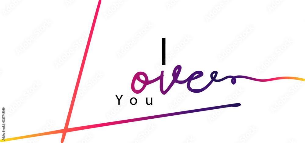 gradient text color i love you black and white hand written lettering about love, I love you text gradient text color i love you black and white hand written lettering about love, I love you text