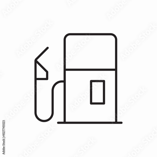 gas station icon sign vector