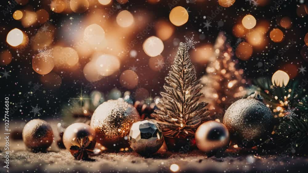 Christmas Background looping time-lapse virtual 4k video animation background Christmas Background looping time-lapse virtual 4k video animation background