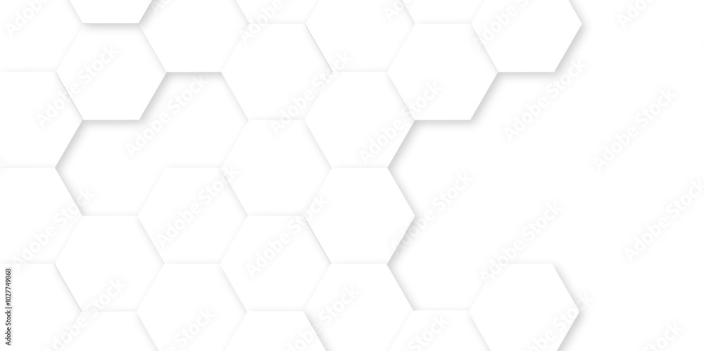 Abstract white background with hexagon and hexagonal background. Luxury white pattern with hexagons. abstract 3d hexagonal background with shadow. 3D futuristic abstract honeycomb mosaic background. Abstract white background with hexagon and hexagonal background. Luxury white pattern with hexagons. abstract 3d hexagonal background with shadow. 3D futuristic abstract honeycomb mosaic background.