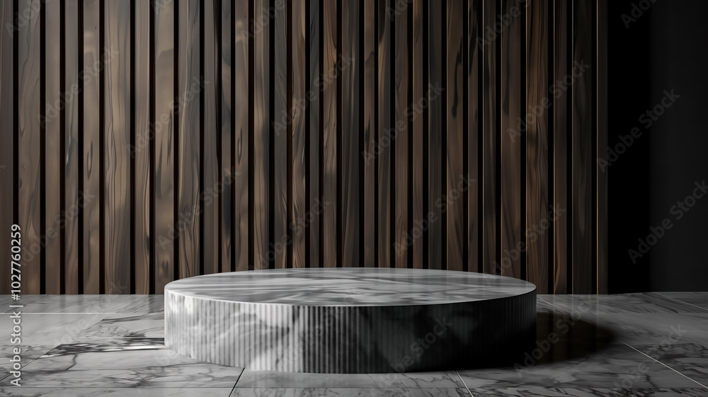 Modern 3D podium on marble background
Modern 3D podium on marble background
