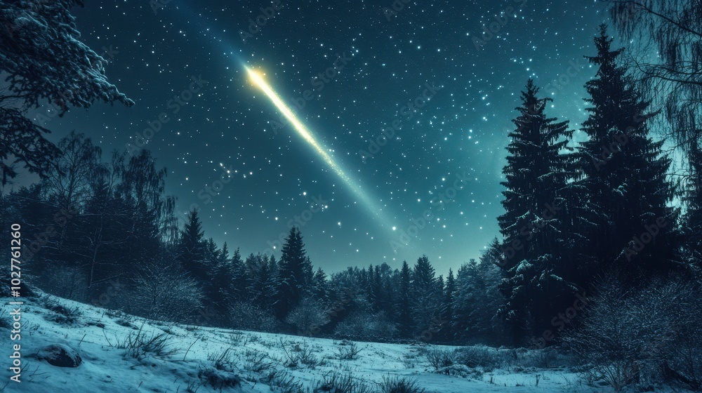 The Comet Over The Forest
