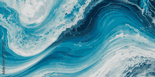 Ocean wave curve line vector background. Abstract ocean splashing waves. vector illustration.