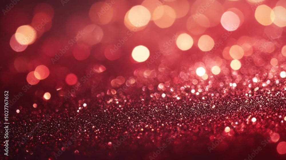 The Sparkling Red Glitter Background The Sparkling Red Glitter Background