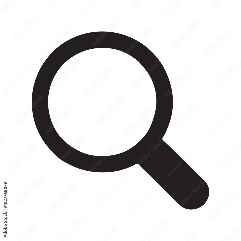 Magnifying glass loupe. Vector isolated icon. Search icon vector. Magnifier loupe sign. Magnifying glass loupe. Vector isolated icon. Search icon vector. Magnifier loupe sign.