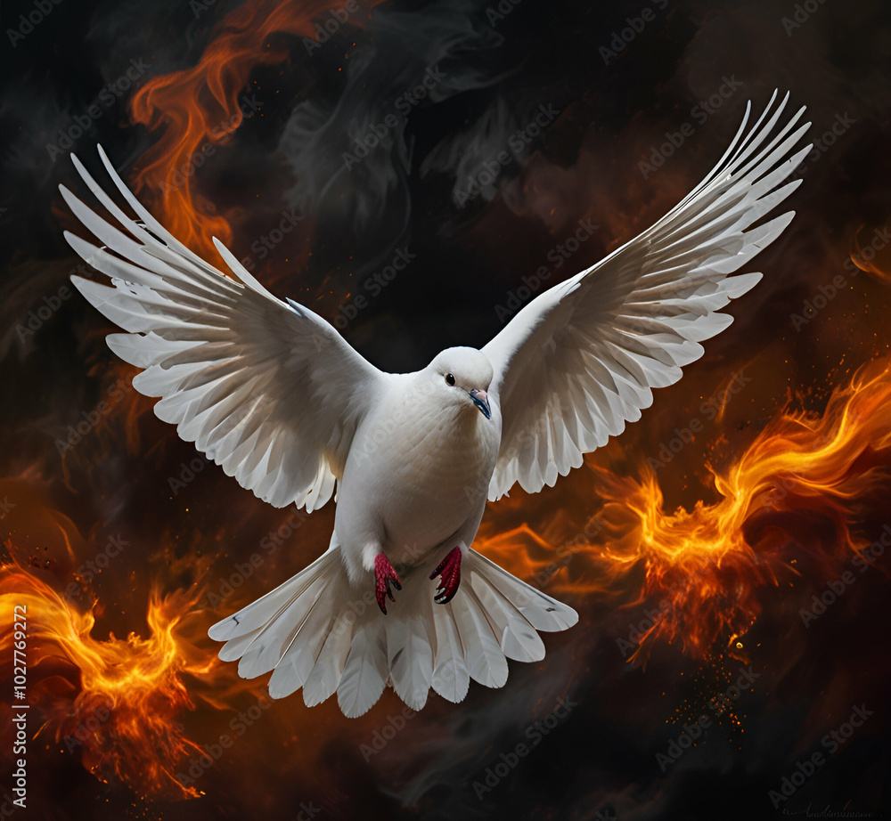 Fototapeta premium close up of a white eagle AI generative