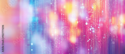 Wallpaper Mural An artistic expression of colorful abstract art, showcasing vibrant light patterns and a blend of pastel shades, creating an intriguing visual play of colors. Torontodigital.ca