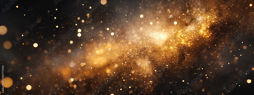 An impressive golden nebula flows amid the cosmic night, its radiant glow contrasting with the surrounding darkness, symbolizing cosmic elegance and grandeur. An impressive golden nebula flows amid the cosmic night, its radiant glow contrasting with the surrounding darkness, symbolizing cosmic elegance and grandeur.