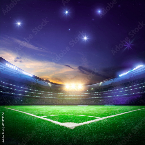 Stadium Background 4K Image