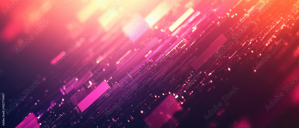 Obraz premium This image showcases intense pink and red graphic light streaks, creating a futuristic and vibrant artistic style full of energy and modern digital aesthetics.