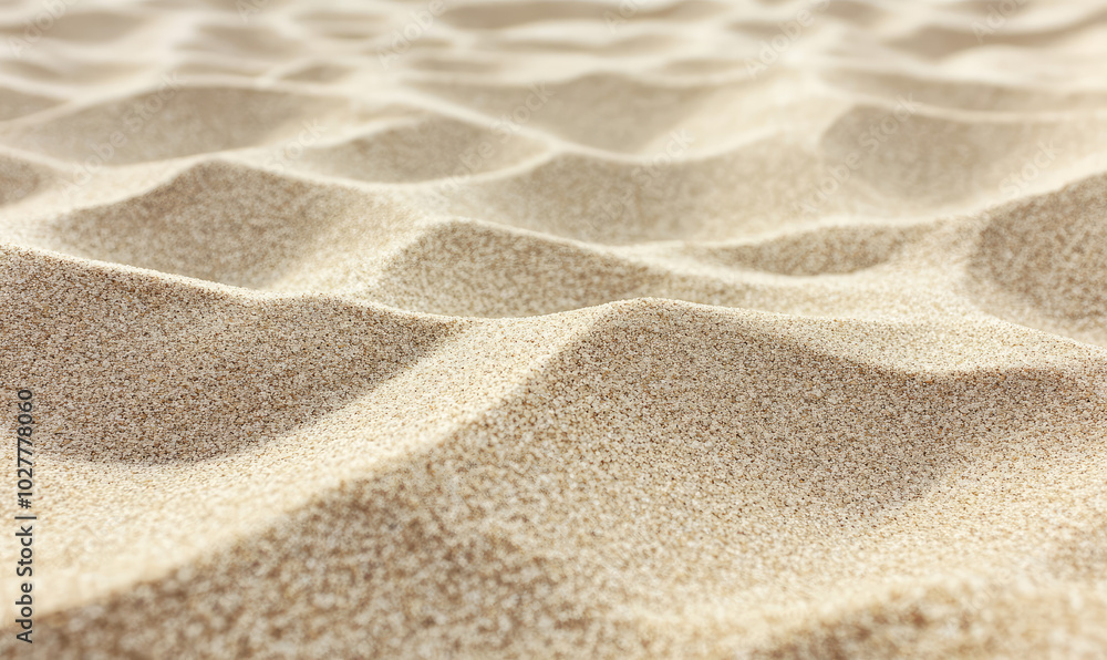 A close-up view of fine grain sand dunes, highlighting the delicate interplay of sunlight and shadows in a tranquil, natural landscape setting for relaxation. A close-up view of fine grain sand dunes, highlighting the delicate interplay of sunlight and shadows in a tranquil, natural landscape setting for relaxation.