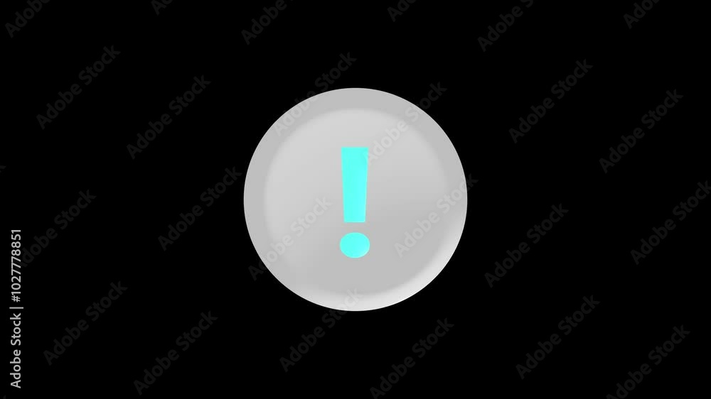 exclamation sign mark with loopout animation,glow coloring funny moving exclamation sign animation. exclamation sign mark with loopout animation,glow coloring funny moving exclamation sign animation.