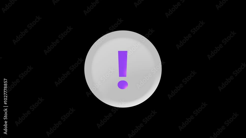 exclamation sign mark with loopout animation,glow coloring funny moving exclamation sign animation. exclamation sign mark with loopout animation,glow coloring funny moving exclamation sign animation.
