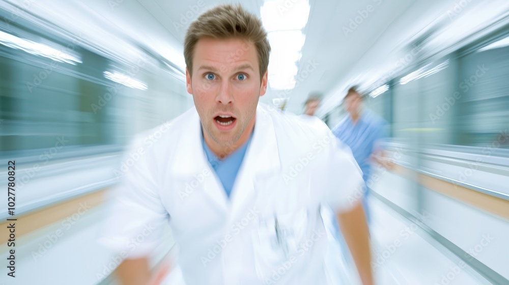 Emergency Room Rush Scene Emergency Room Rush Scene