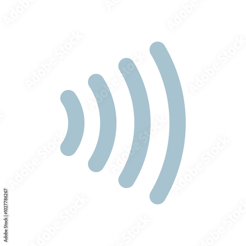 Contactless payment icon (NFC). Symbol of purchase or store, cash register or bank card. Cashless payment.