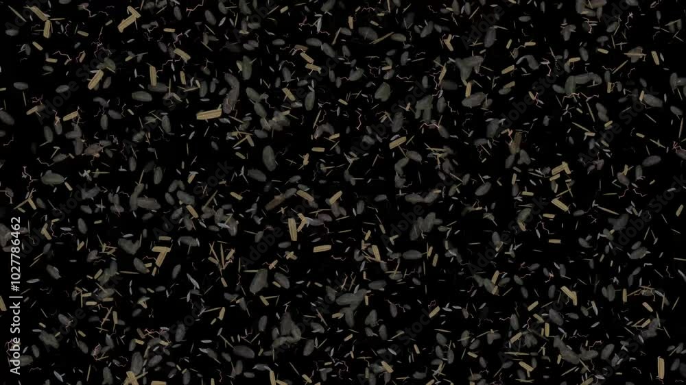 dry leaves falling animation green screen video