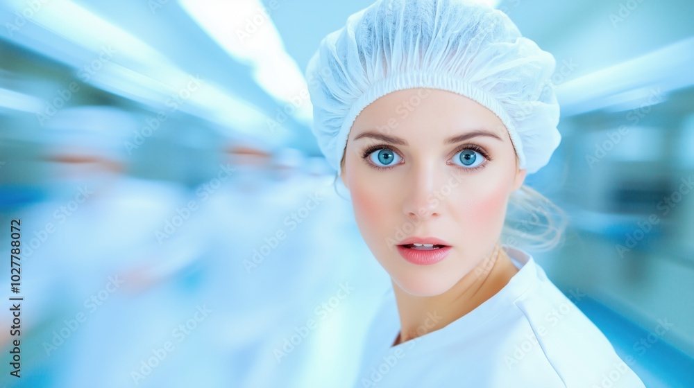 Focused Medical Professional in Motion Focused Medical Professional in Motion