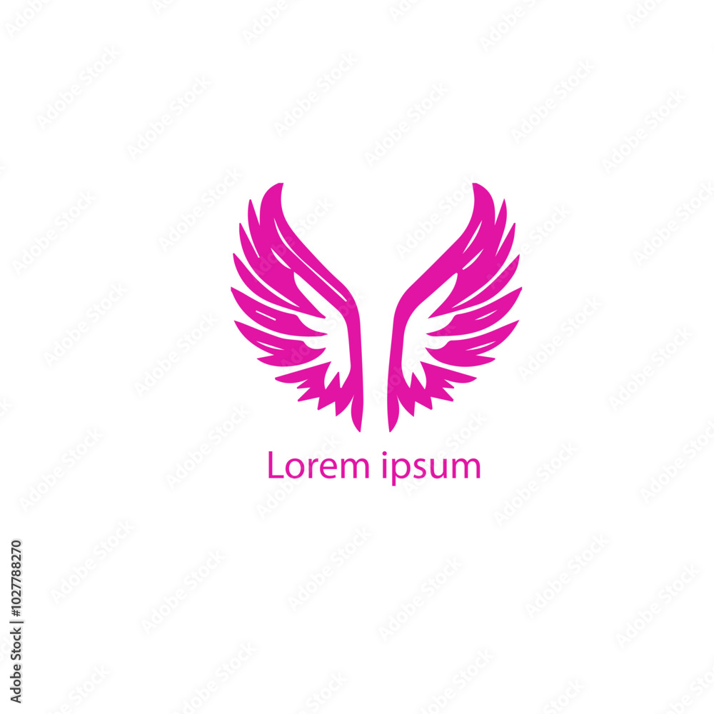 Fototapeta premium Set of black wings icons. Wings badges. Collection wings badges. Vector illustration, Abstract golden wings on black background,