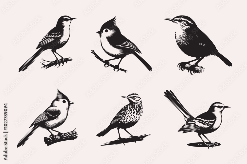 Creative Bird line art Vector Art Illustration Creative Bird line art Vector Art Illustration