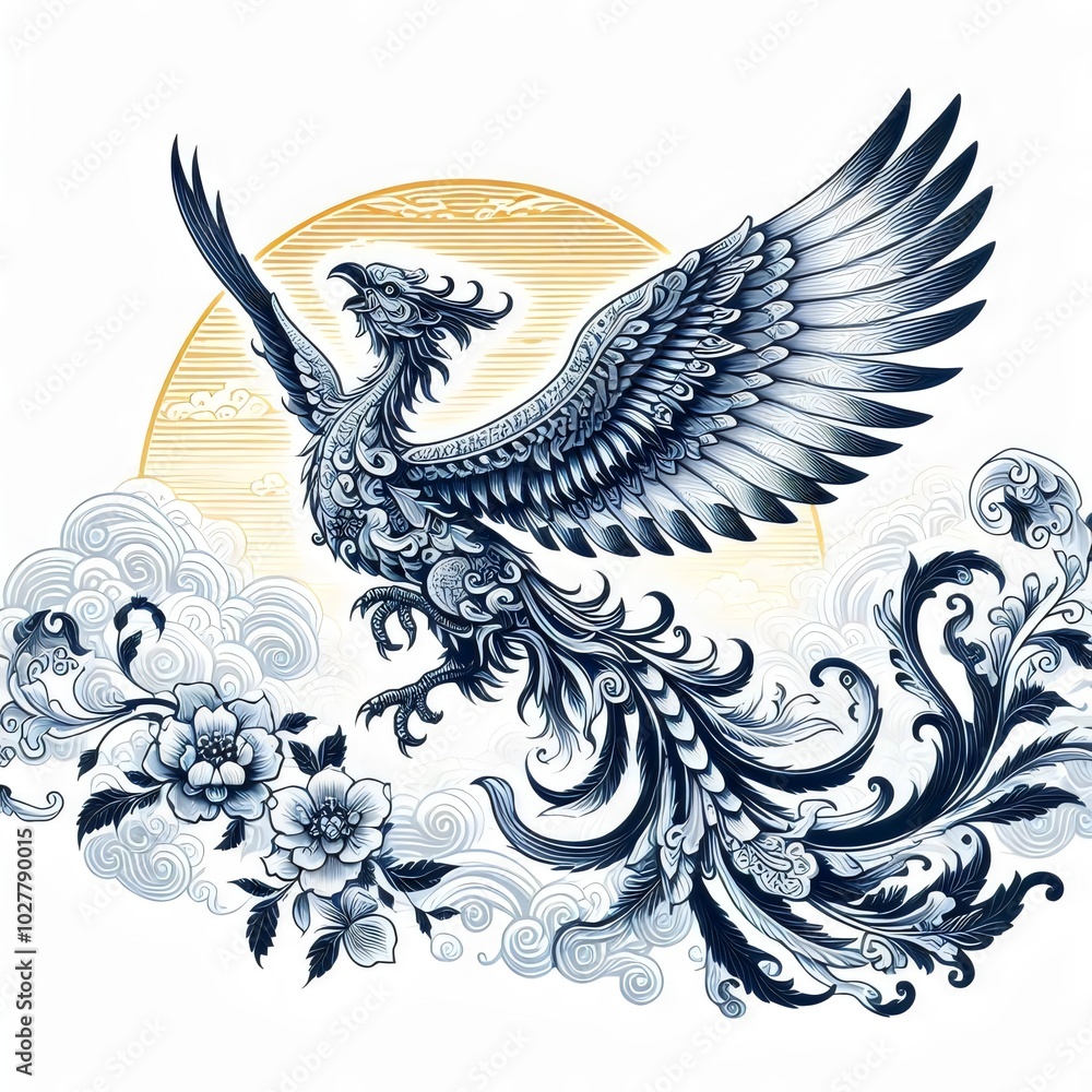 Fototapeta premium Black phoenix 
