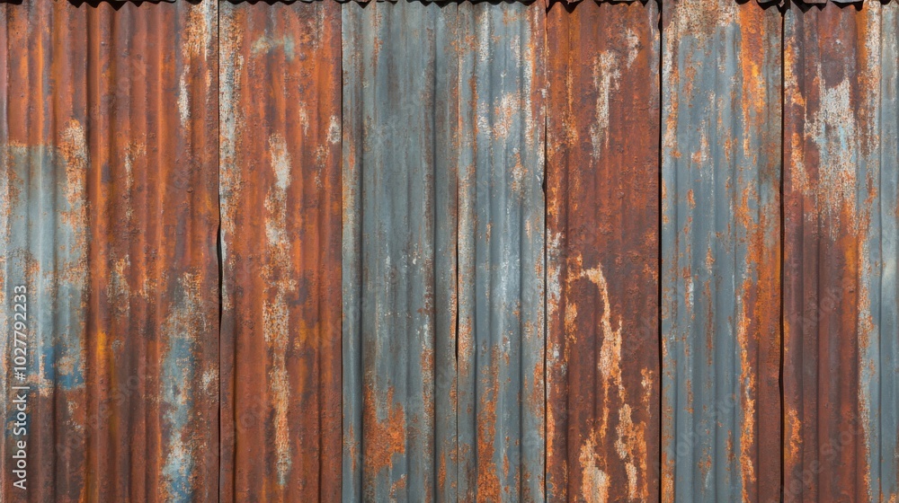 Rusty Corrugated Metal Sheet Wall Rusty Corrugated Metal Sheet Wall