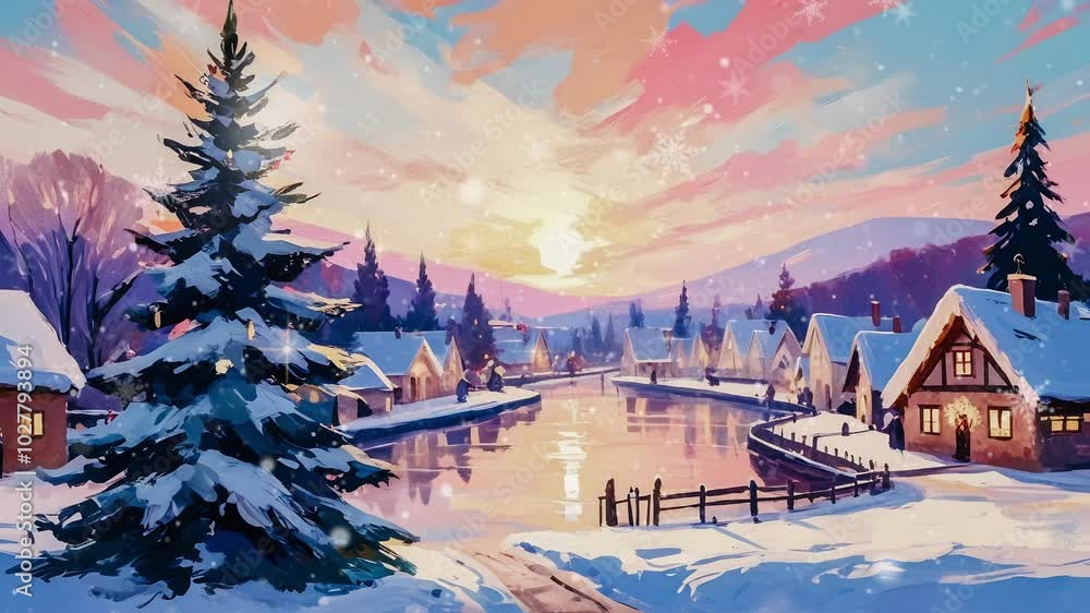 Christmas Background looping video , 4k animation background Christmas Background looping video , 4k animation background