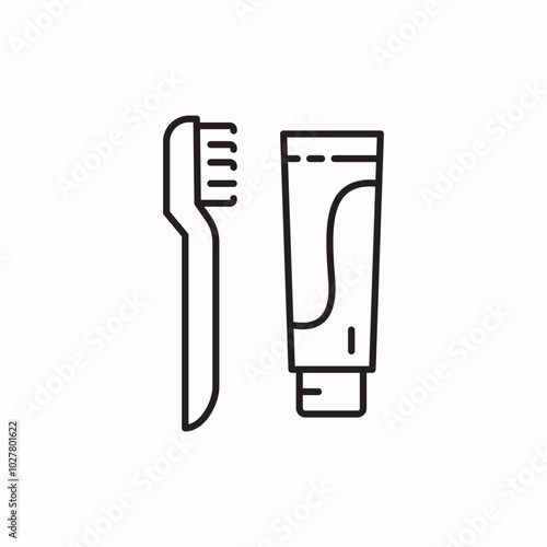 tooth paste icon sign vector