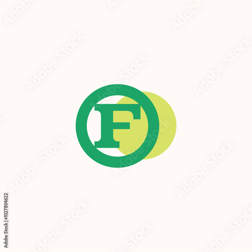 Letter f security logo design