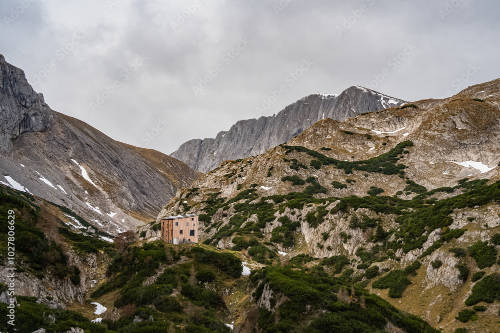 Obraz premium Herbst Hochschwab Gebiet - Voisthalerhütte