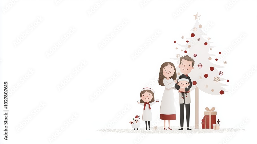 Family Celebrating Together After Christmas Family Celebrating Together After Christmas