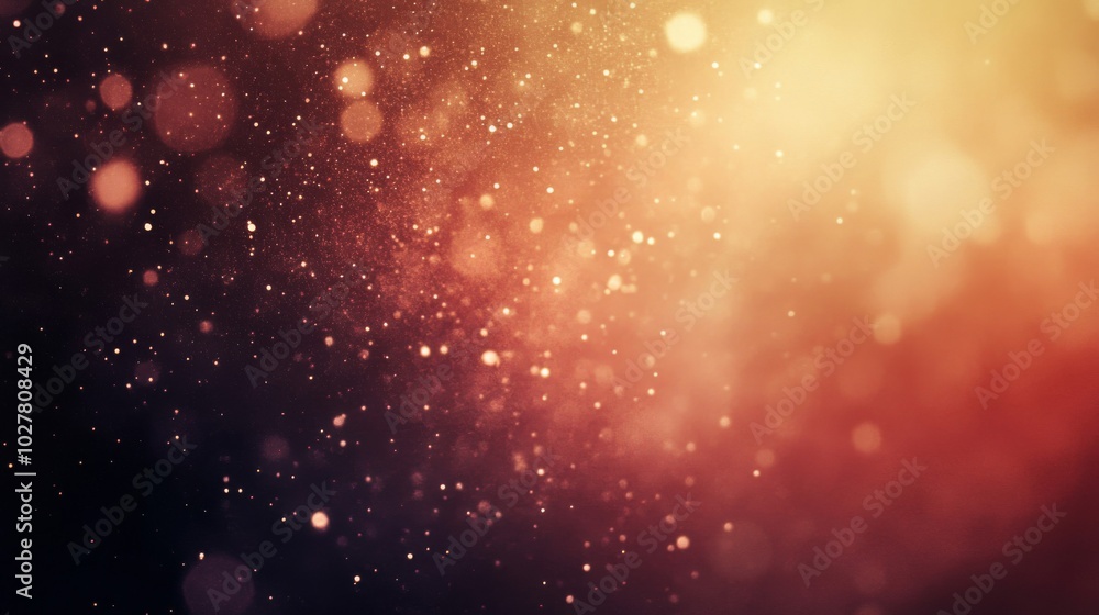 Abstract Background with Glowing Particles and Bokeh Lights Abstract Background with Glowing Particles and Bokeh Lights