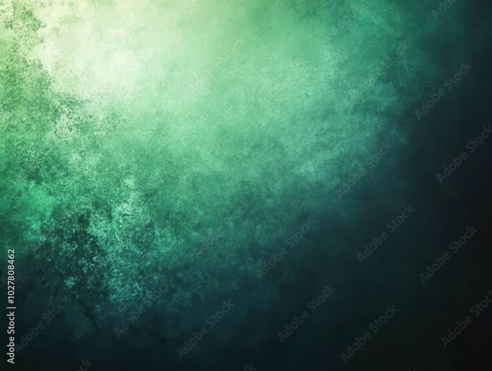 Obraz premium glowing green grainy texture background with a blurred gradient, creating a moody atmosphere perfect for digital design and artistic projects