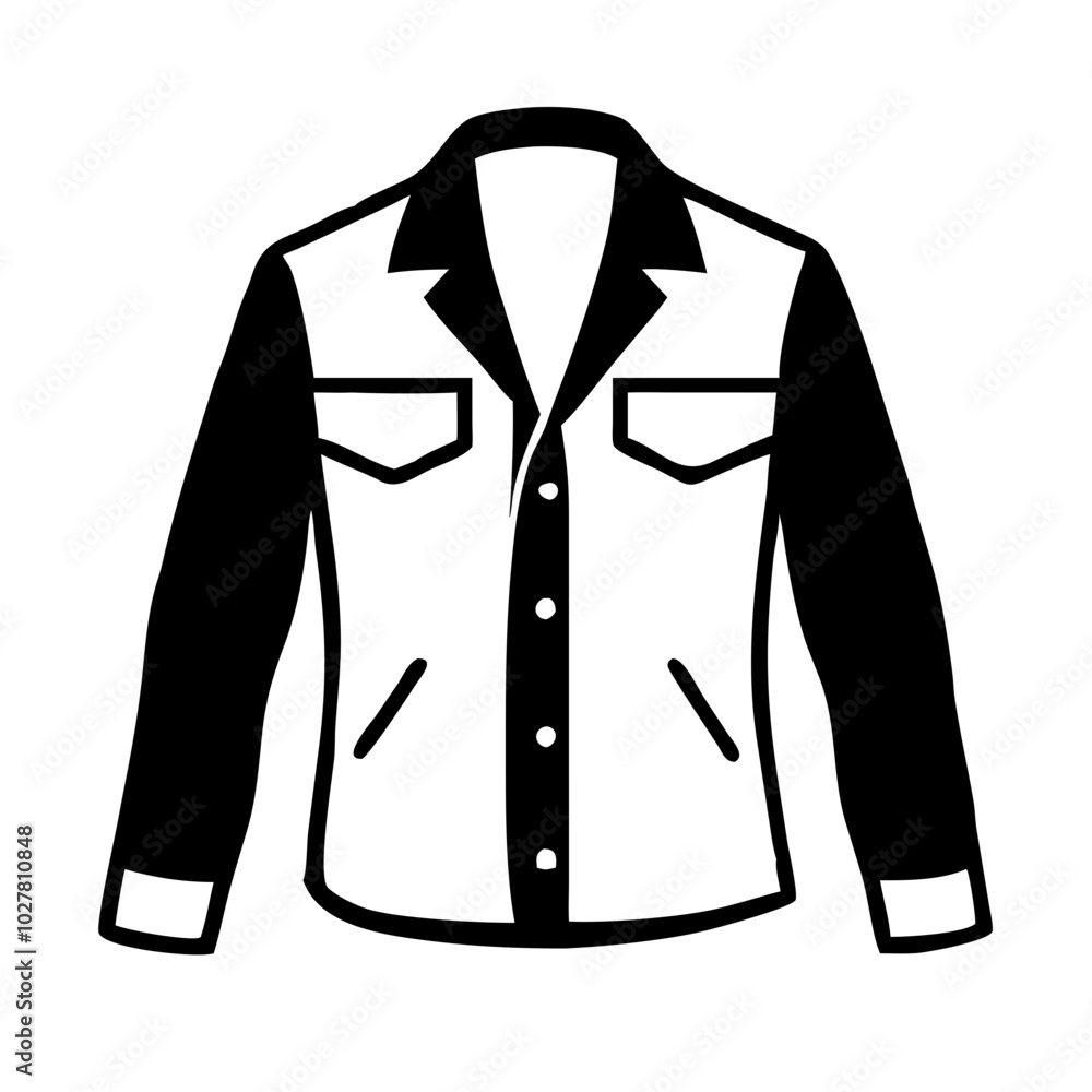 Stylish two-tone jacket design for casual fashion Stylish two-tone jacket design for casual fashion