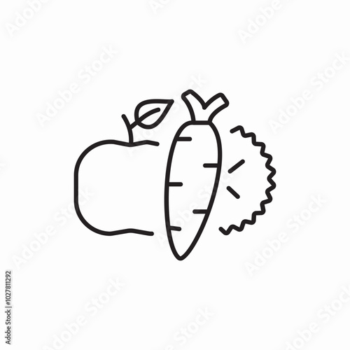 healthy diet icon sign vector