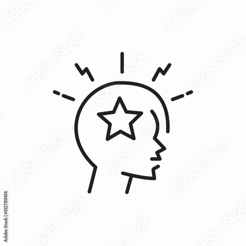 imagination skill icon sign vector