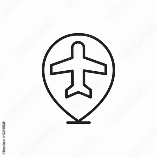 simple airplanes icon sign vector