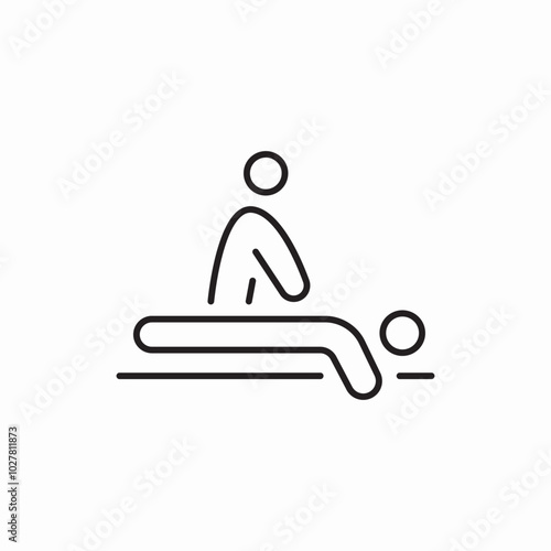 thai massage icon sign vector