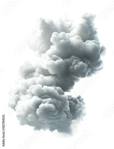 Textured white sculpture resembling coral placed on a plain background in sof...