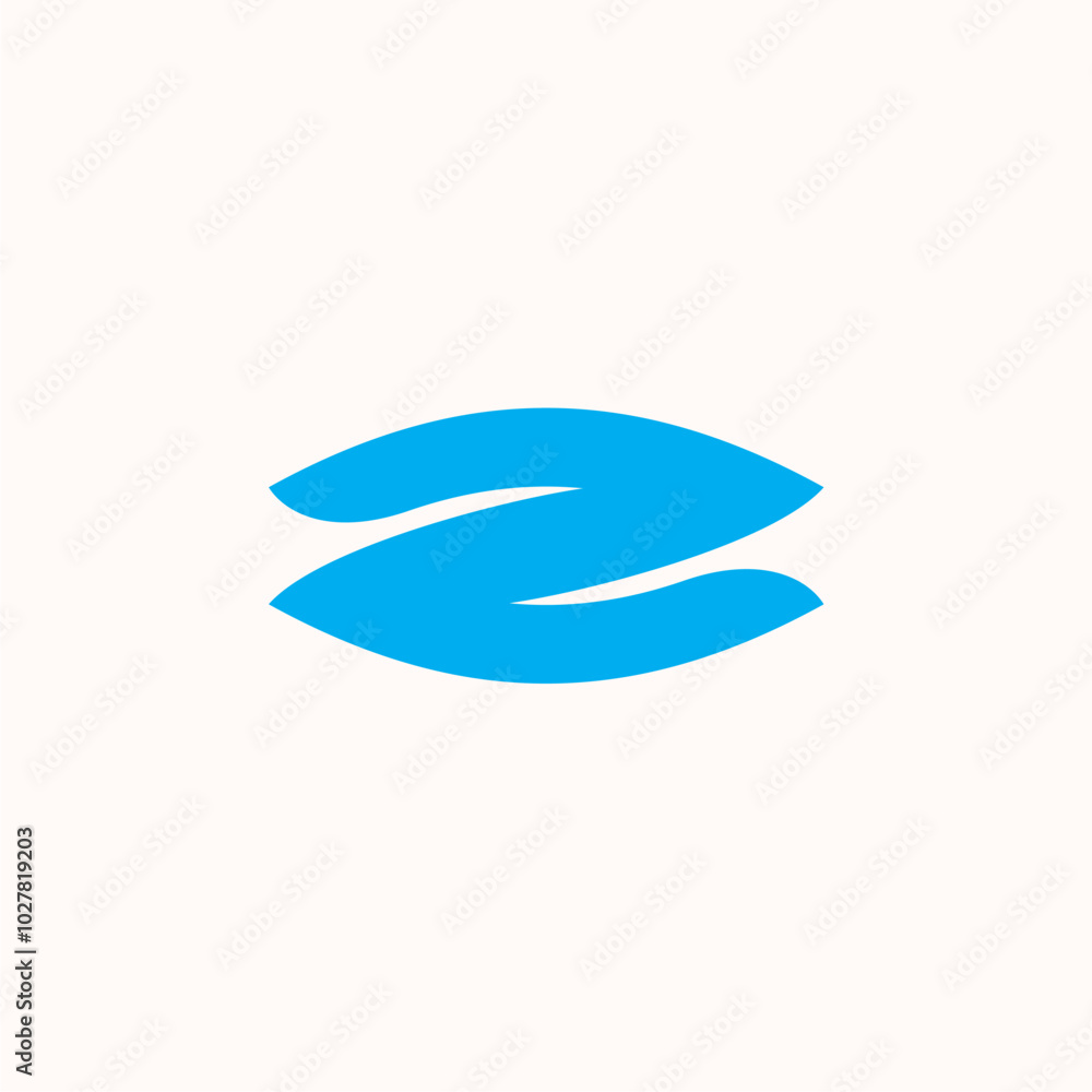 Letter z eye typography logo design and related company editable vector image Letter z eye typography logo design and related company editable vector image