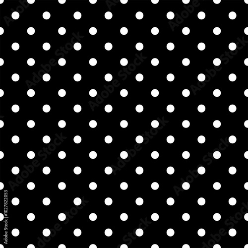 Seamless geometric polka dot pattern. Vector Illustration.