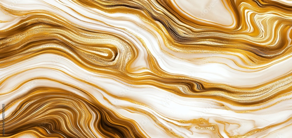 Swirling marble design in gold and beige hues, detailed texture, abstract stone pattern, luxurious high-resolution background for interiors Swirling marble design in gold and beige hues, detailed texture, abstract stone pattern, luxurious high-resolution background for interiors