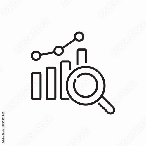 business research icon sign vector
